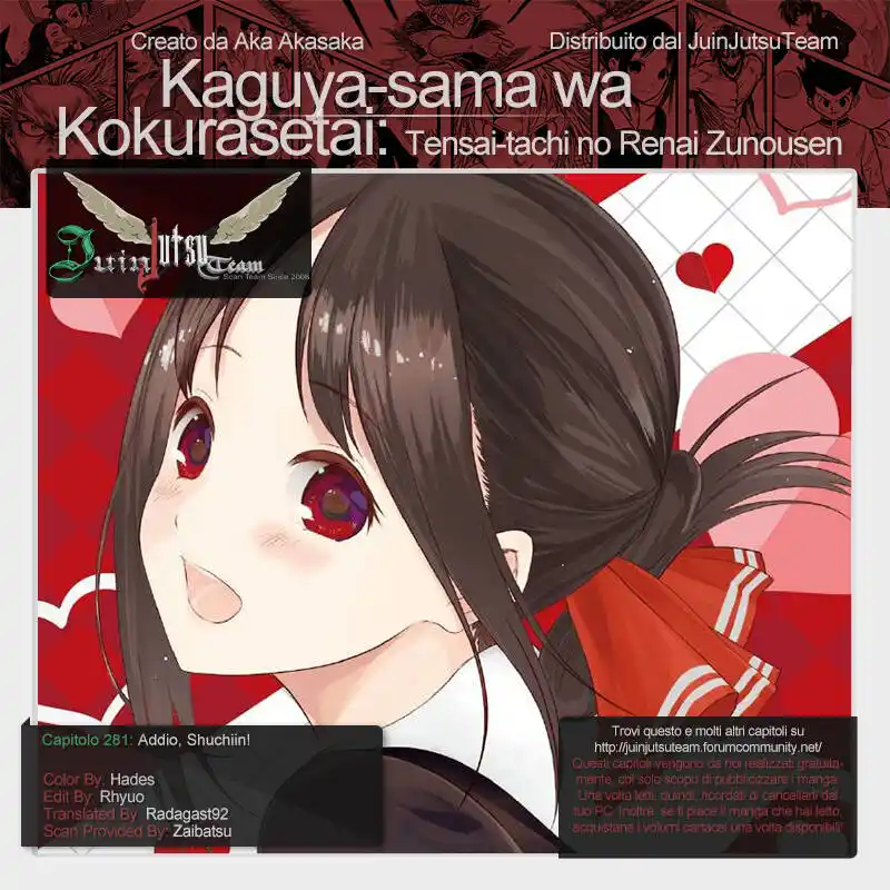 Kaguya-sama: Love is War Capitolo 281 page 1